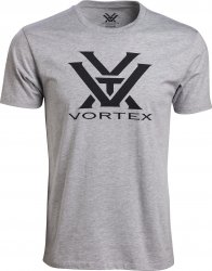 Vortex Men's Core Logo Short Sleeve T-Shirt Grey Heather